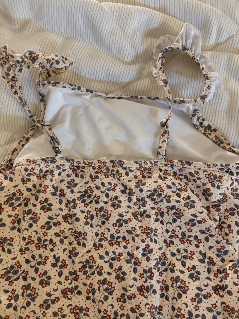Rylee + Cru Cream Floral One-Piece Swimsuit - Picture 3 of 4